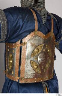  Photos Medieval Knight in plate armor 10 Blue gambeson Medieval soldier Plate armor chest armor upper body 0007.jpg